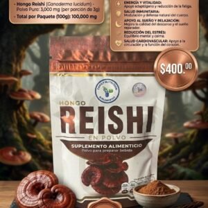 Hongo reishi en polvo