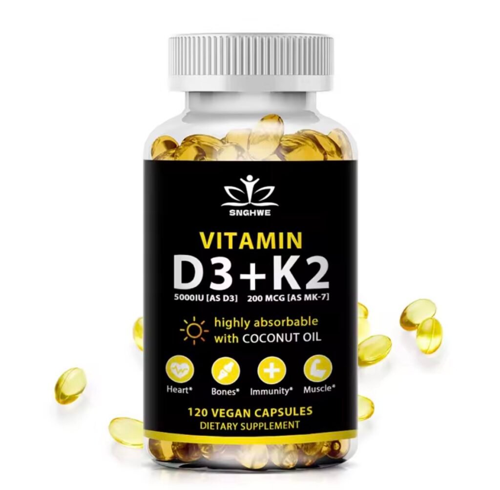 Vitamina D3+K2 con aceite de coco